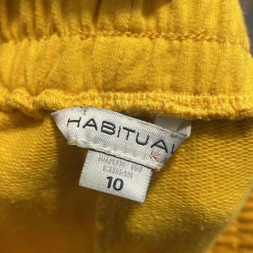 Habitual cropped yellow top and wide leg pants size 10